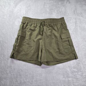 Ebb & Flow Athleisure Shorts Women's Medium Khaki Green Athletic Lightweight